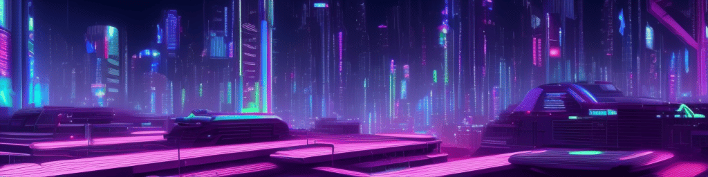 Stable Diffusion - Futuristic cyberpunk city