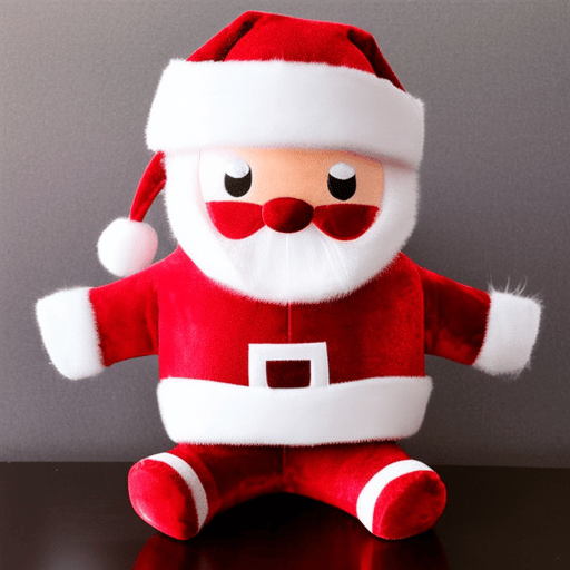 Stable Diffusion - Pluche Santa Claus
