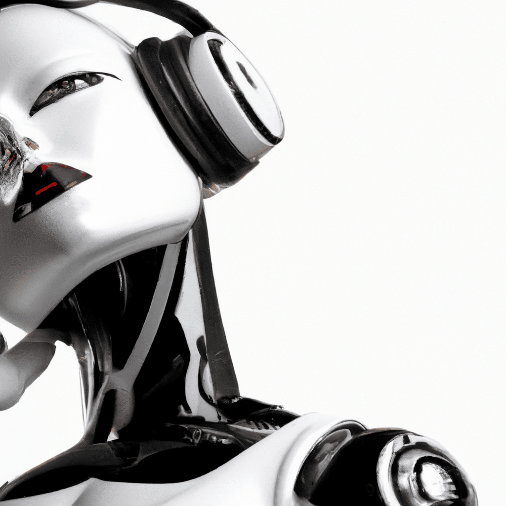 DALL·E - Sci-fi art - Robot with headphones