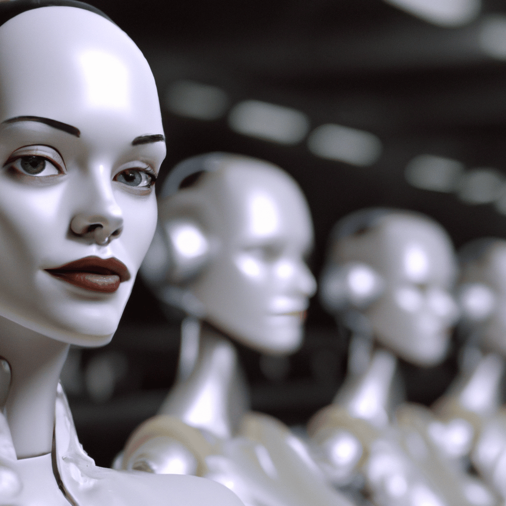 DALL·E - Sci-fi art - Robot production line