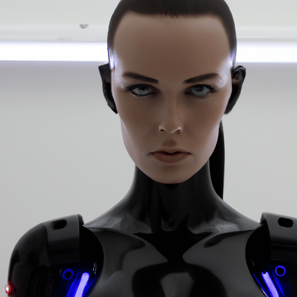 DALL·E - Sci-fi art - Female android
