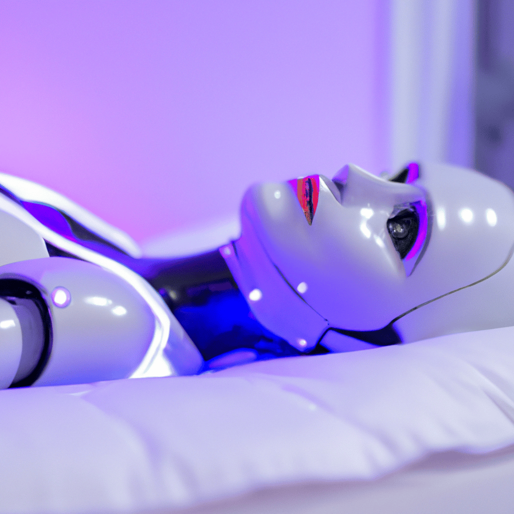 DALL·E - Sci-fi art - Robot in sleep mode