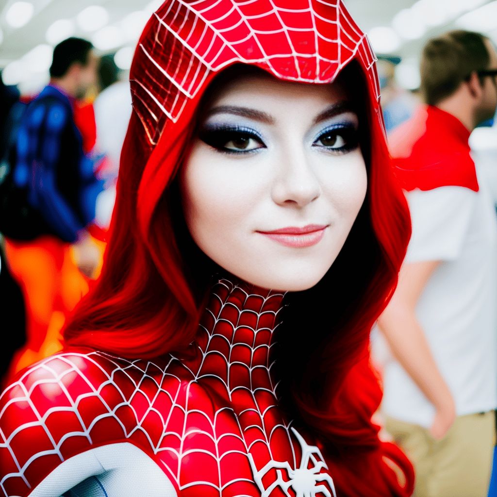 Stable Diffusion - Spiderwoman (Jessica Drew) cosplay
