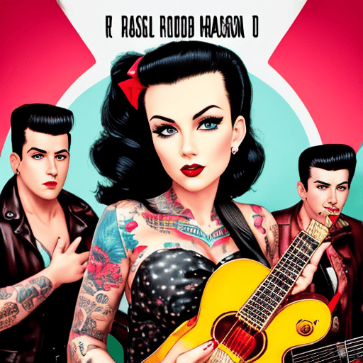 Stable Diffusion - Rockabilly album cover